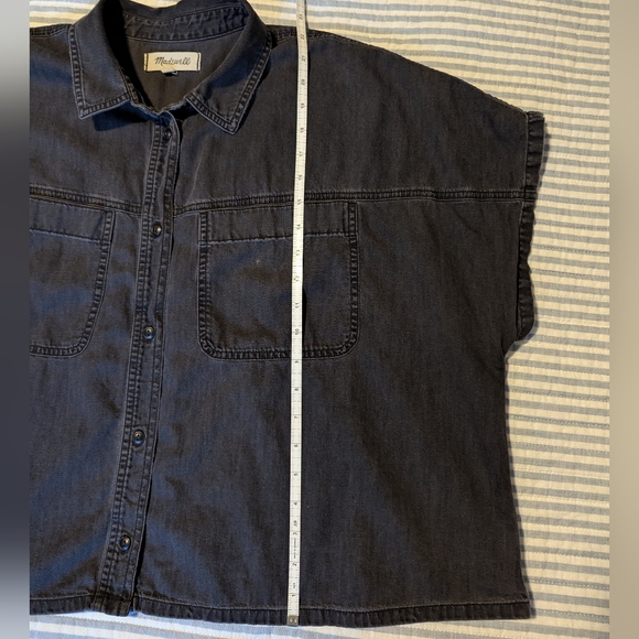 Madewell Charcoal Denim Shirt - Picture 3 of 7